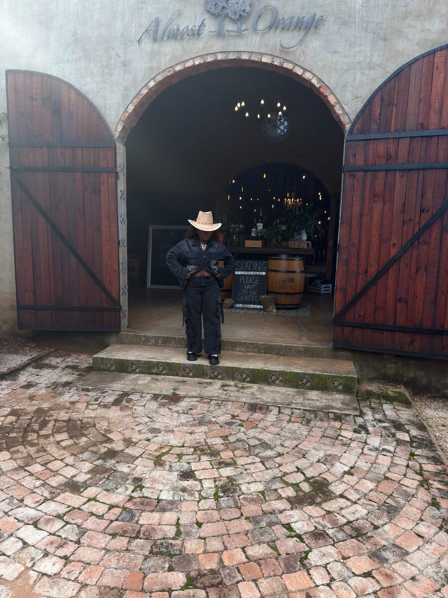 Mphoyashu at the wine farm